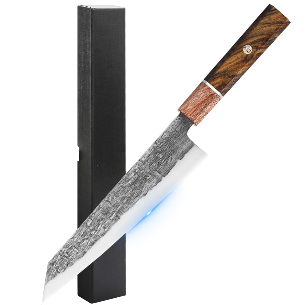 Professionelles japanisches Kochmesser, Küche High Carbon Ultra Sharp Chefs Messer mit ergonomischem