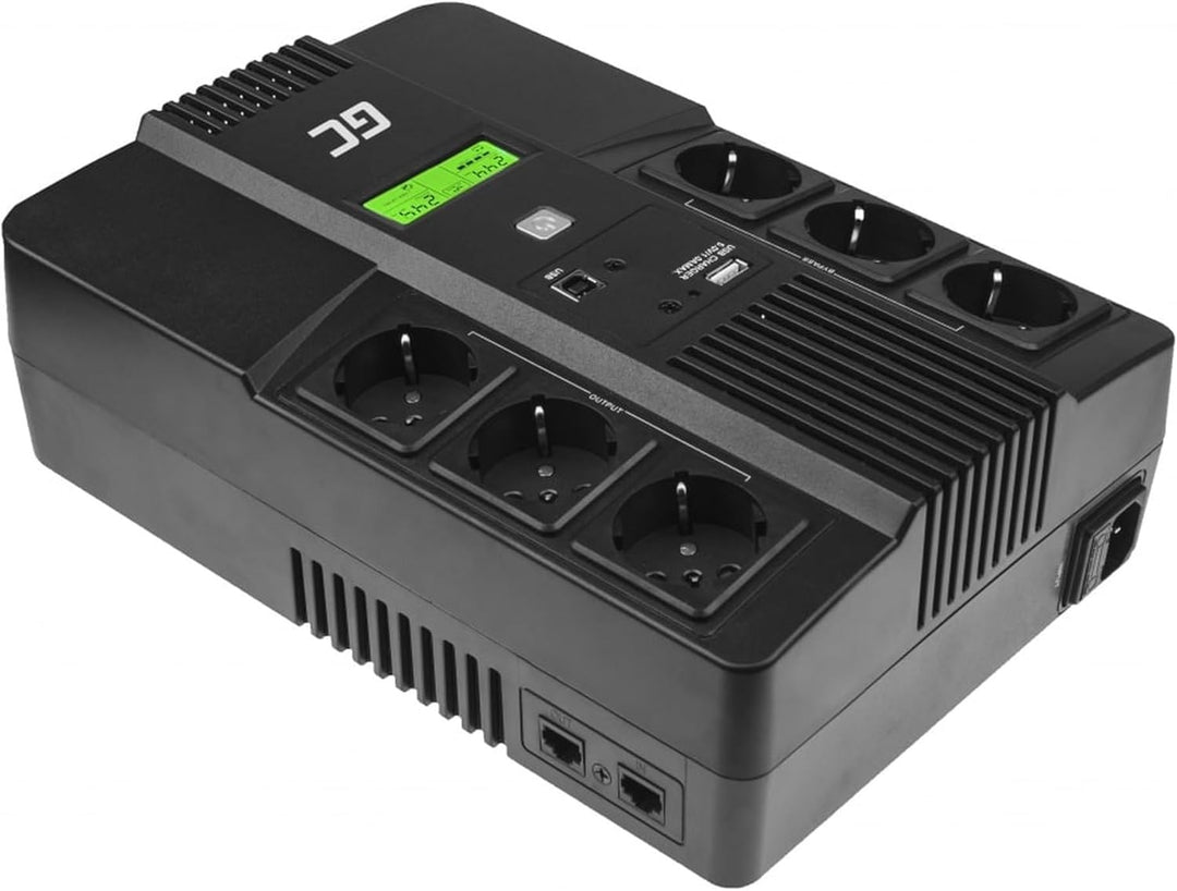 Green Cell® UPS USV Unterbrechungsfreie Stromversorgung 800VA (480W) mit Überspannungsschutz 230V Li