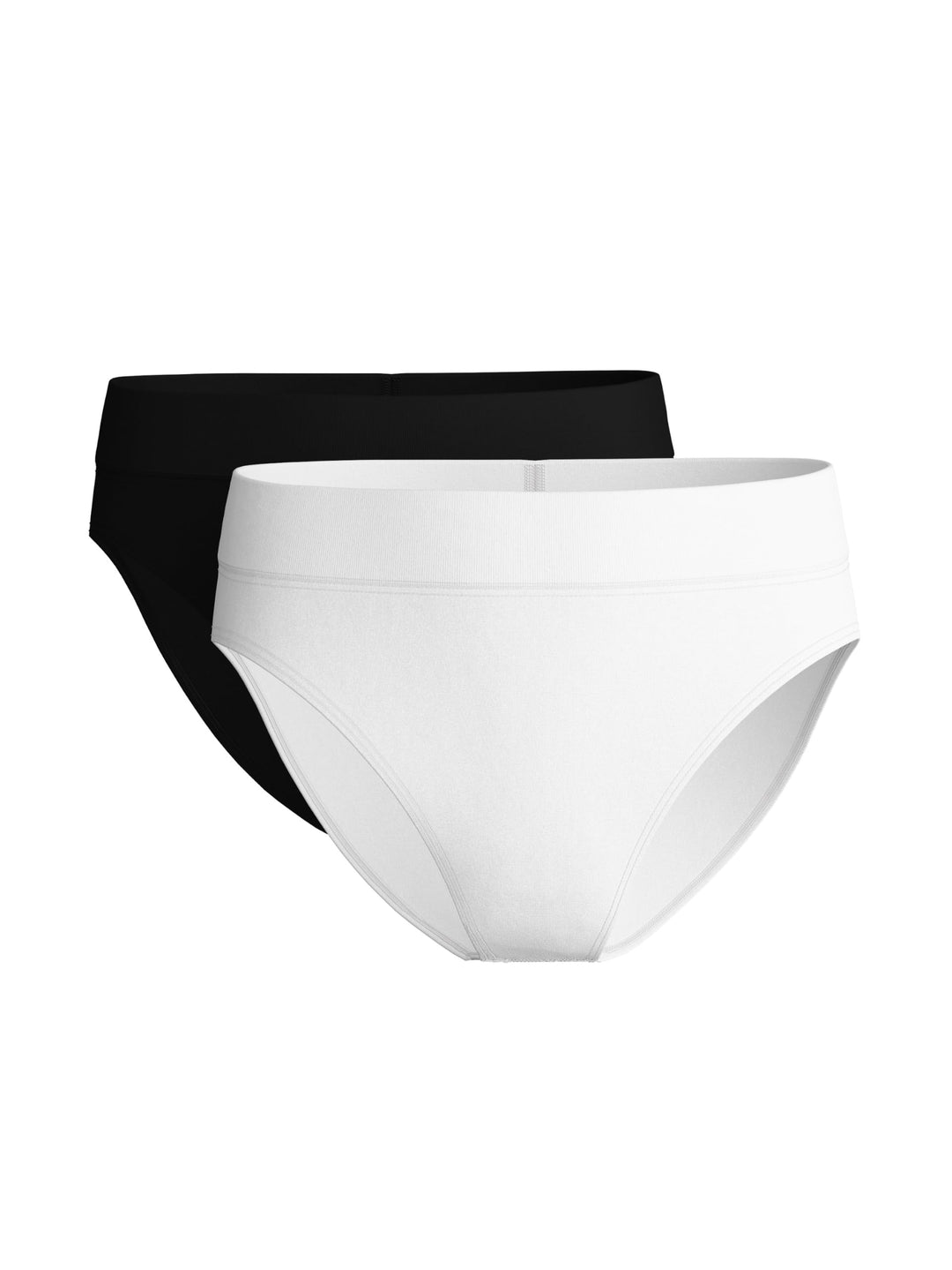 CALIDA Elastic Duopack Slip Damen | Unterhose im Doppelpack, high waist 36-38 Black And White, 36-38