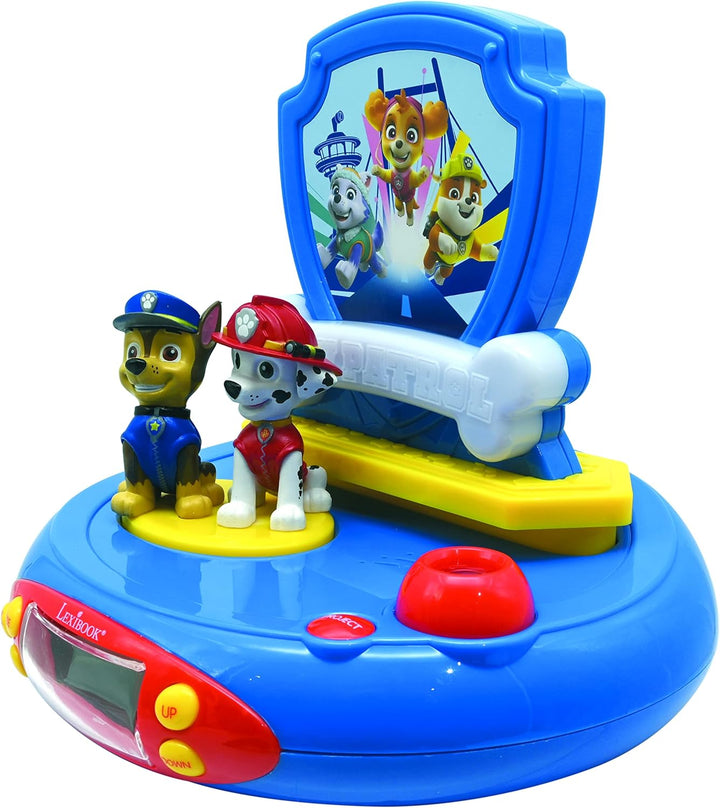 Lexibook, Paw Patrol, Projektorwecker für Kinder, Nachtlicht und Zeitprojektion an die Decke, Sounde