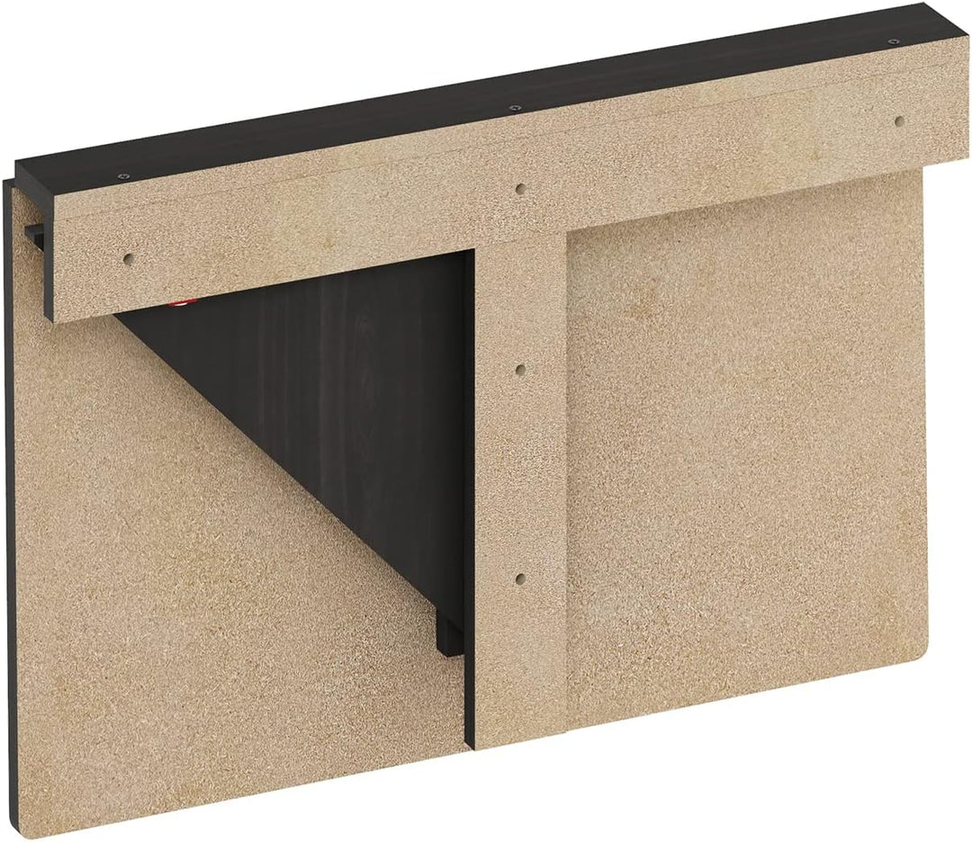 Furinno Hermite Klapptisch zur Wandmontage, Espresso, Espresso