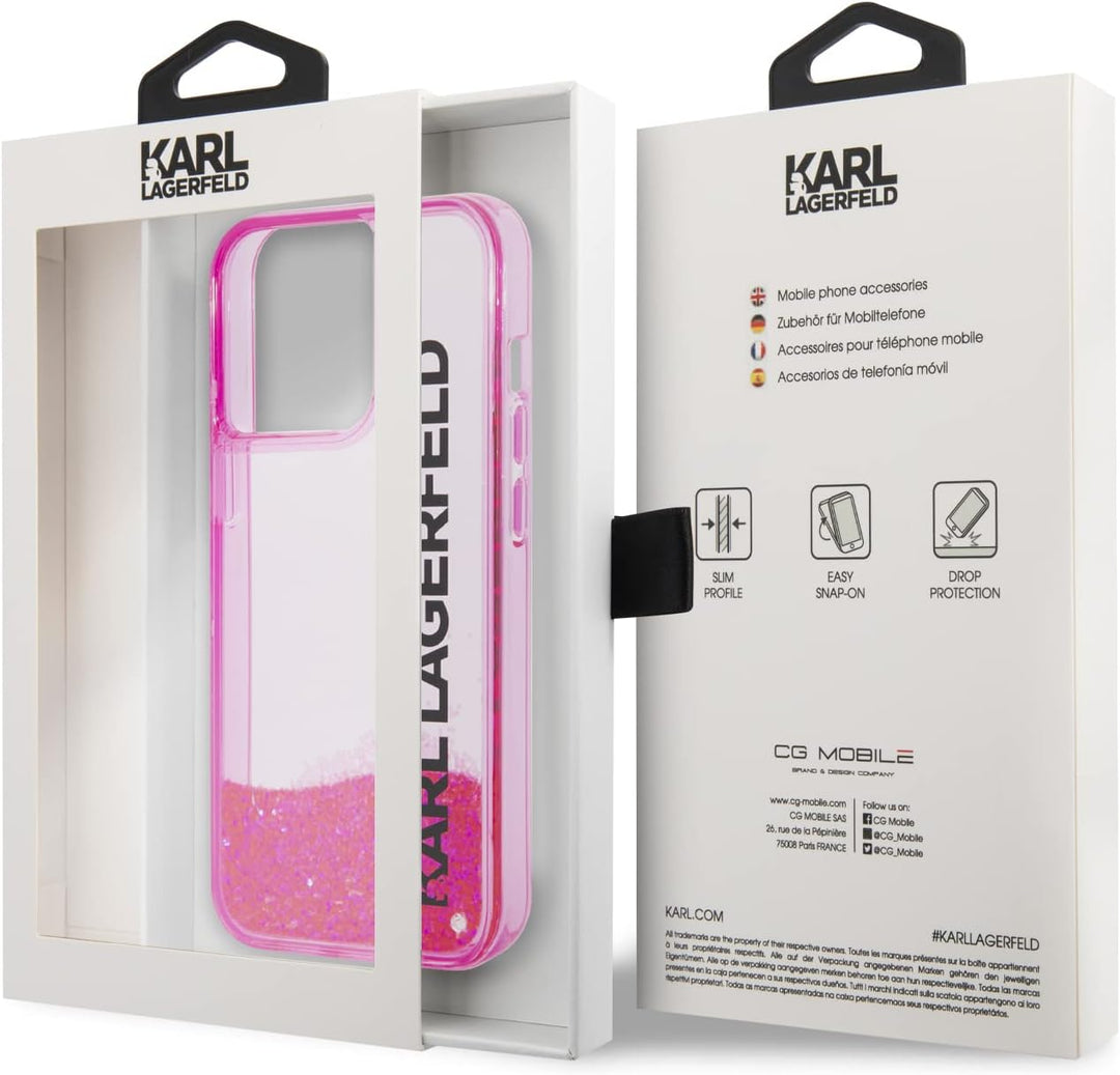 Karl Lagerfeld KLHCP14XLCKVF Hülle für iPhone 14 Pro Max 6,7" rosa/pink hardcase