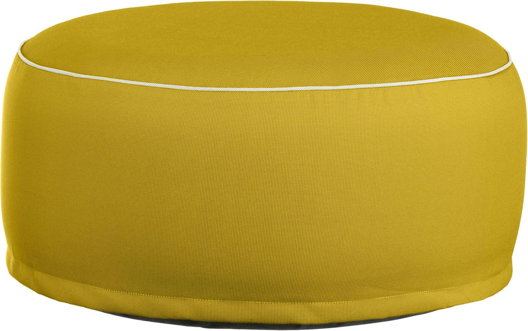 Brandsseller Outdoor Sitzhocker aufblasbar – Pouf Ø 55 x 25 cm – wasserabweisender Sitzsack für Gart