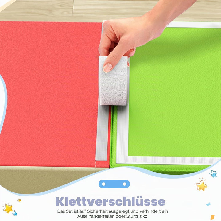 STYPLZ Schaumstoff Bausteine Kinder,Soft Play 4stk Softbausteine Klettern Riesenbausteine Motorik Gr