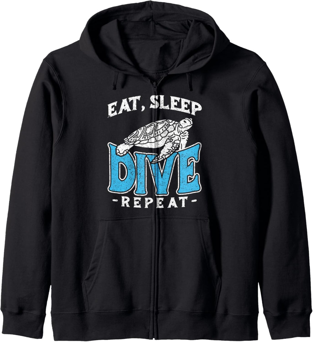 EAT SLEEP DIVE REPEAT Taucher Geschenk Kapuzenjacke