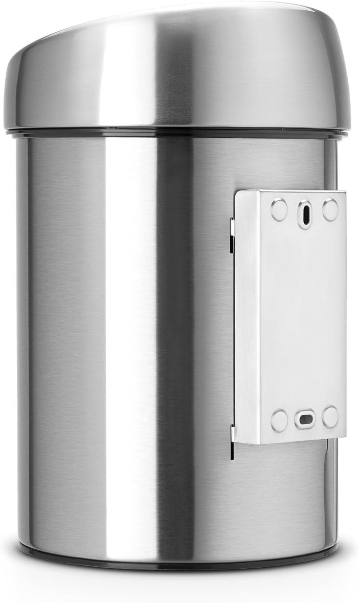 Brabantia Touch Bin 3L mit Kunststoffeinsatz - Matt Steel Fingerprint Proof 3 Liter Matt Steel Finge