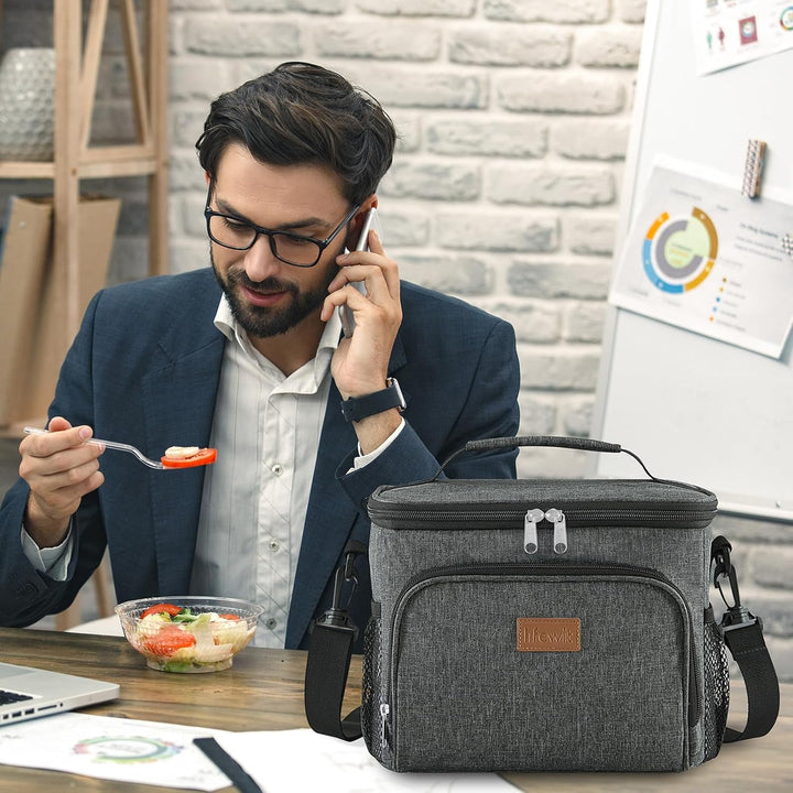 Lifewit Isolierte Kühltasche, Wiederverwendbare Lunchtasche, Tragbare Kühlbox auslaufsicher, Trageta