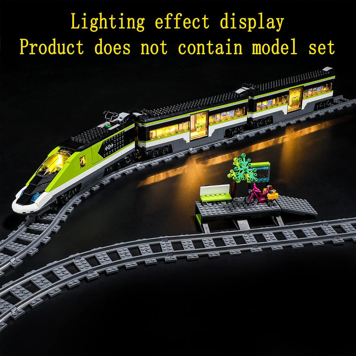 GEAMENT LED Licht-Set Kompatibel mit Lego Personen-Schnellzug (Express Passenger Train) - Beleuchtun
