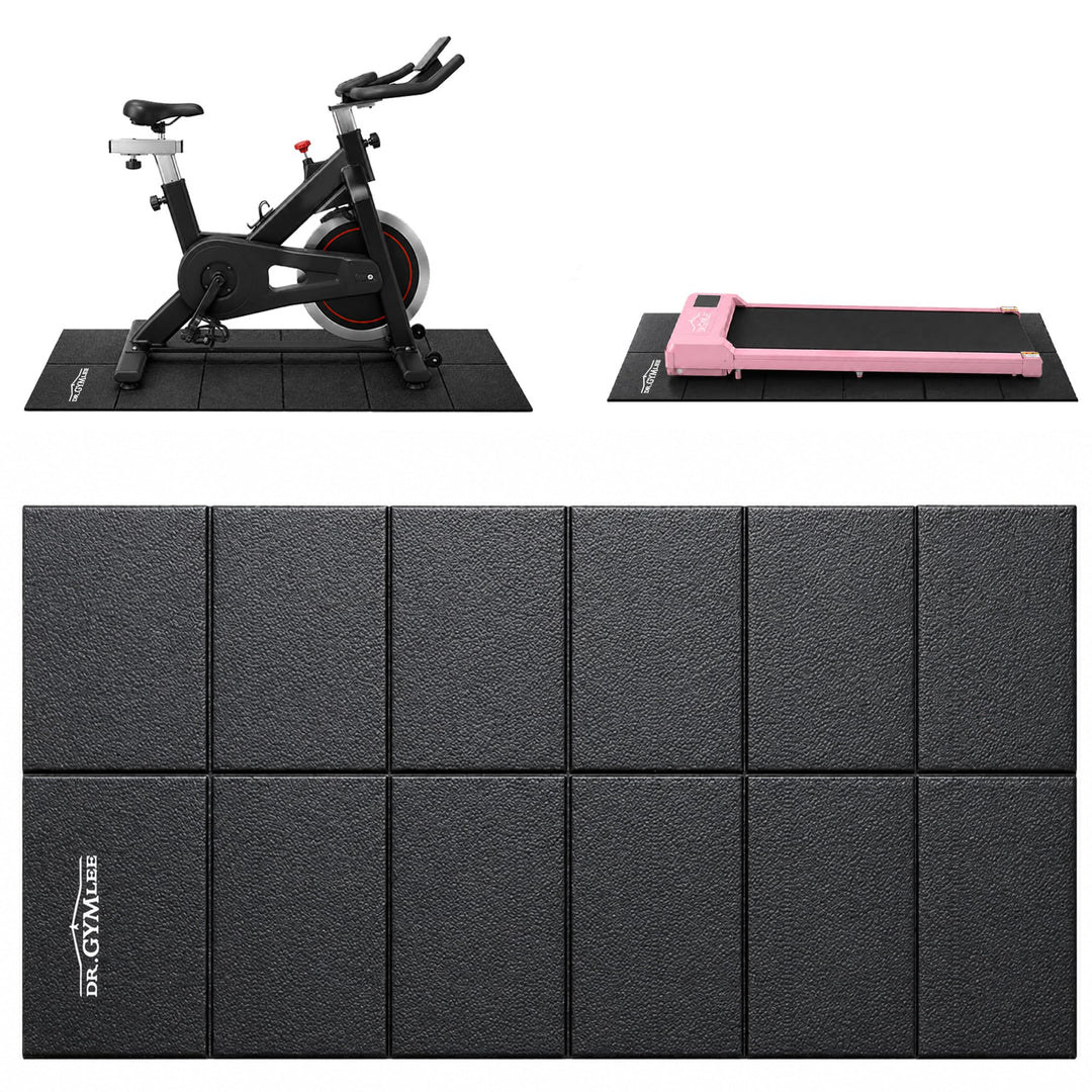 Walking Pad & Laufbandmatte, rutschfester Bodenschutz mit Geräuschdämmung, faltbare Matte aus hochdi