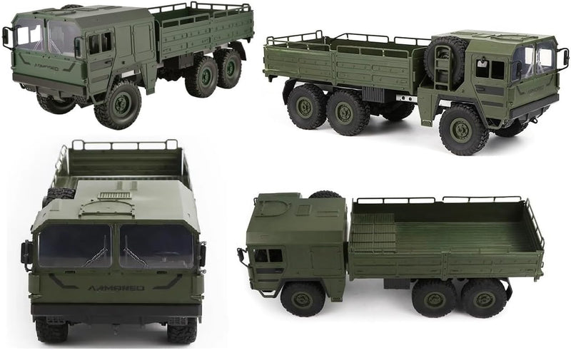 OnundOn RC LKW Ferngesteuert 1:16 Fernbedienung Auto Modell Militär Spielzeug RC Army Truck 2,4G 6WD