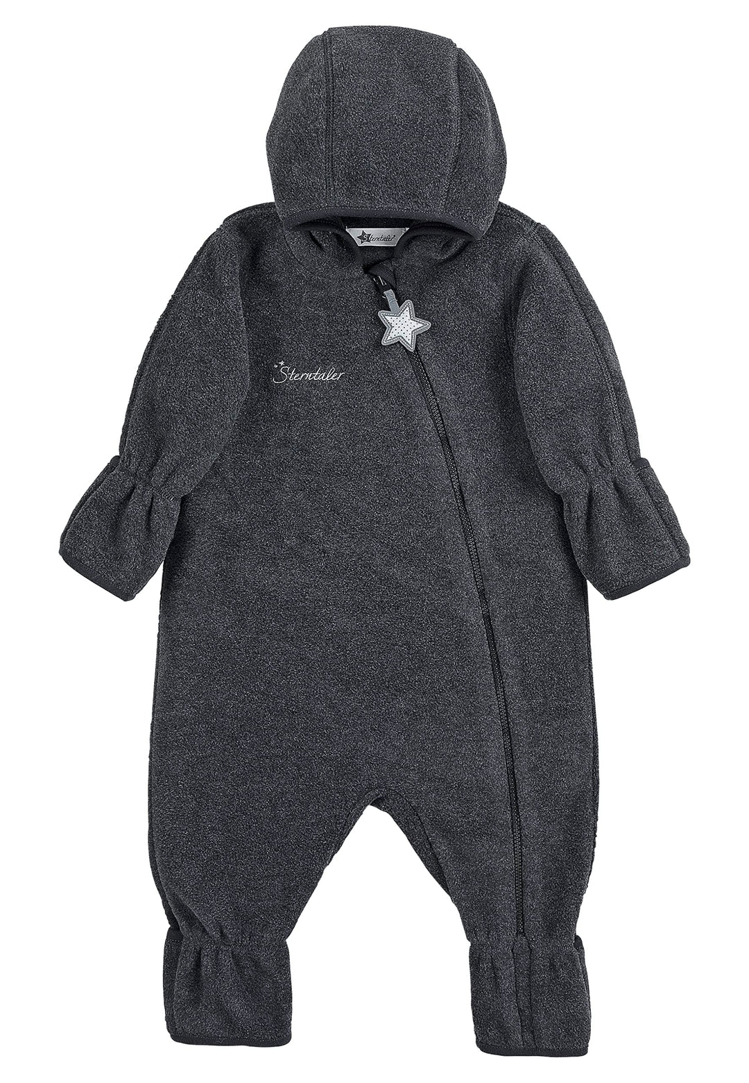 Sterntaler Unisex Kinder Overall Baby Fleece Overall 74 Anthrazit Meliert, 74 Anthrazit Meliert
