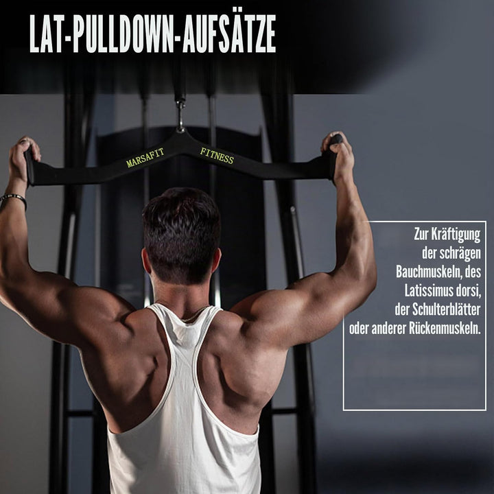 Trizeps-Pressstange, Latzugstange, Griff, Seilzug, Maschinen-Aufsätze, für Zuhause, Fitnessstudio, F