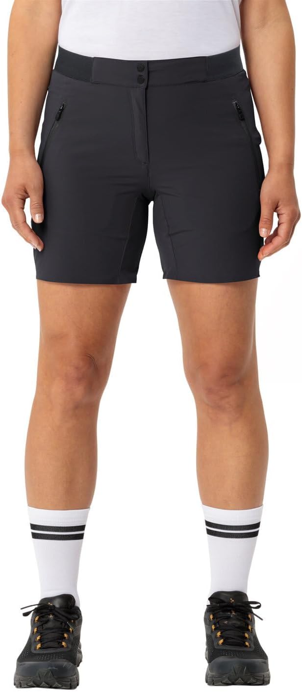 VAUDE Women's Scopi LW Shorts II, leichte Shorts, Passform: Slim fit 34 Slim Black/Black, 34 Slim Bl