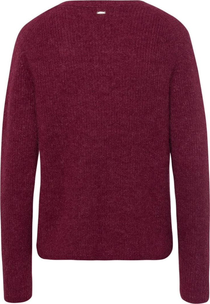 BRAX Damen Style Lana Alpaca Mix Solid Pullover 36 Cherry, 36 Cherry