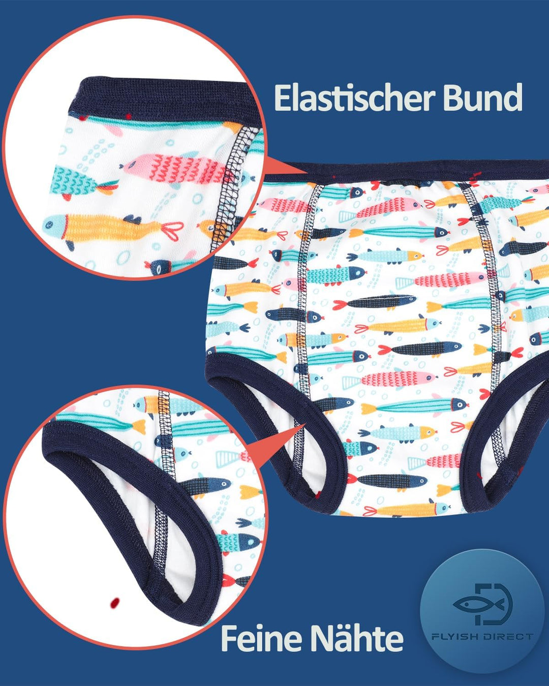 FLYISH DIRECT Töpfchen Trainingshose - Packung mit 6 Baby Trainingshosen Töpfchen Unterwäsche Kleink