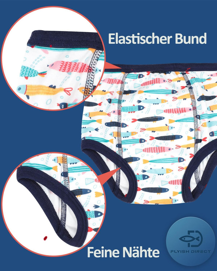 FLYISH DIRECT Töpfchen Trainingshose - Packung mit 6 Baby Trainingshosen Töpfchen Unterwäsche Kleink