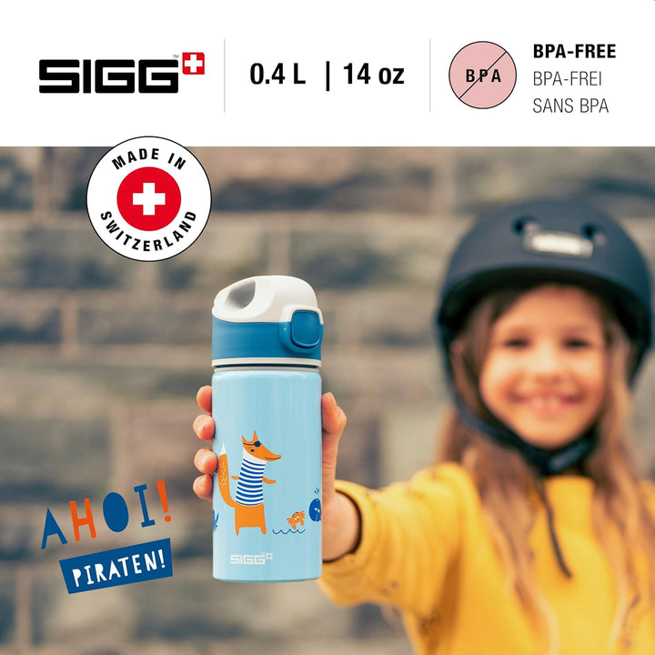 SIGG - Alu Trinkflasche Kinder - Miracle - Mit Trinkhalm - Auslaufsicher - Federleicht - BPA-frei -
