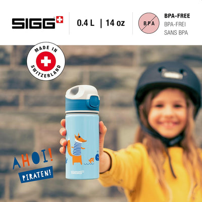 SIGG - Alu Trinkflasche Kinder - Miracle - Mit Trinkhalm - Auslaufsicher - Federleicht - BPA-frei -