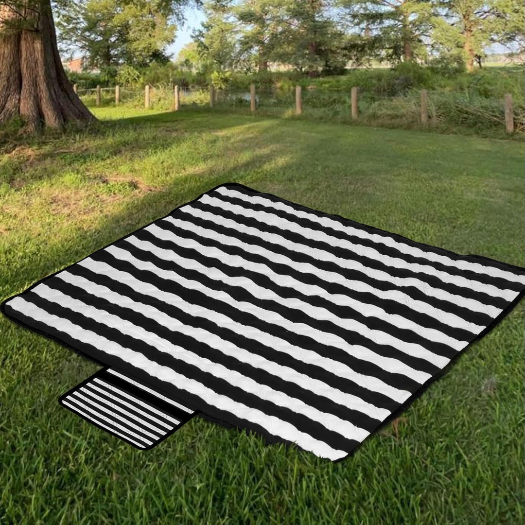 Picknickdecke Wasserdicht, 200 x 200 cm Isoliert Stranddecke Sandfrei mit Tragegriff, Ultraleicht Tr