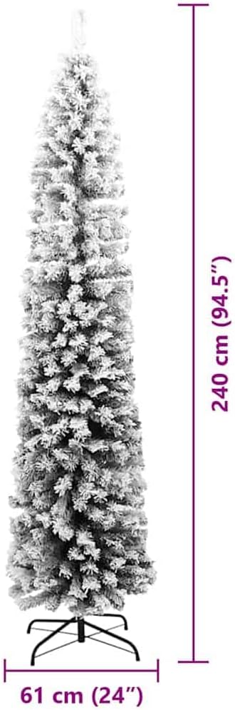vidaXL Künstlicher Weihnachtsbaum mit 300 LEDs mit Ständer Grün 240 cm, Wohnzimmer Dekor, moderner k