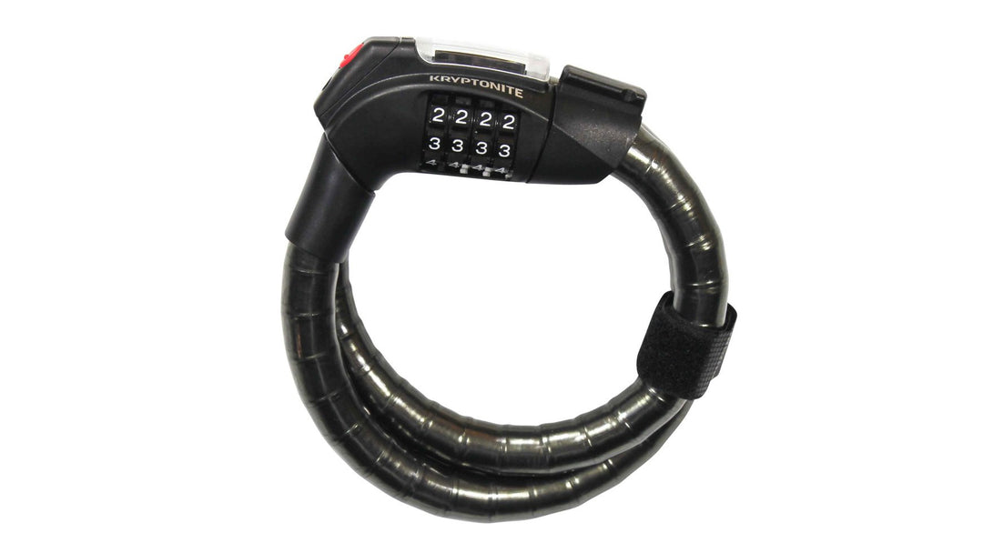Kryptonite Unisex – Erwachsene Kryptoflex Schlösser, Schwarz, 80cm