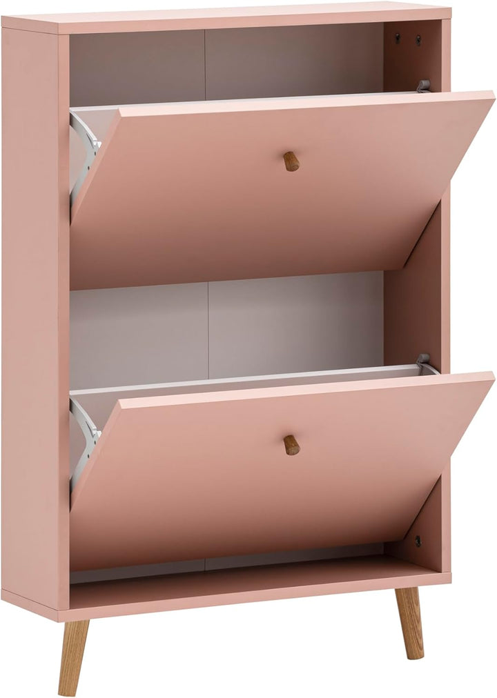 Schildmeyer Bjarne Schuhschrank 160169, apricot, 59,8 x 19,5 x 92,2 cm, platzsparend durch geringe T