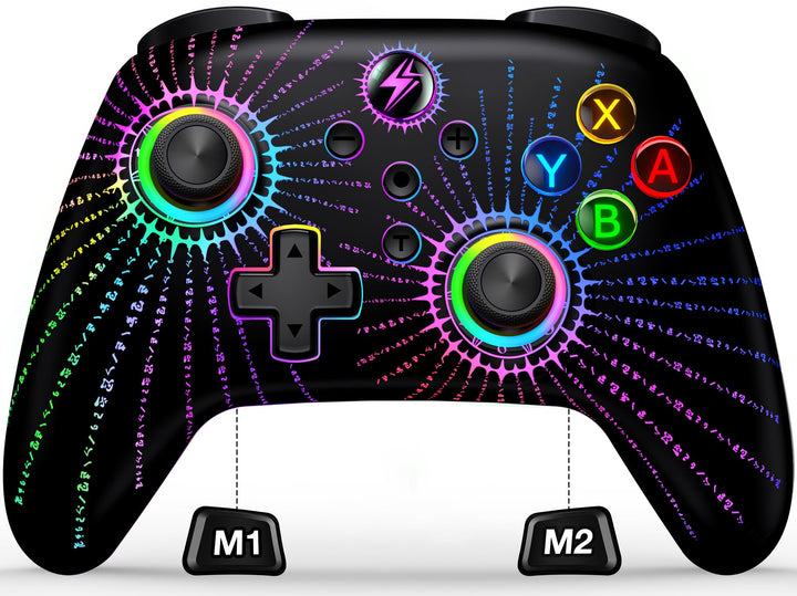 ALEEMTRY Switch Controller, Wireless Controller Switch mit RGB Joystick/Programmierbare & Sync Taste