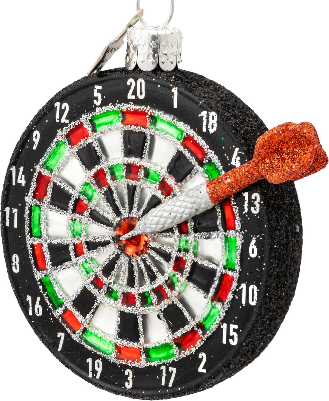 SIKORA Dartboard besondere Weihnachtskugel Glas Christbaumschmuck Deko Figur Weihnachten Anhänger Or