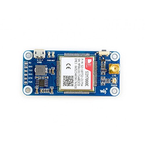 Waveshare Raspberry Pi NB-IoT/eMTC/Edge/GPRS/GNSS HAT Module Based SIM7000E Support TCP, UDP, PPP, H