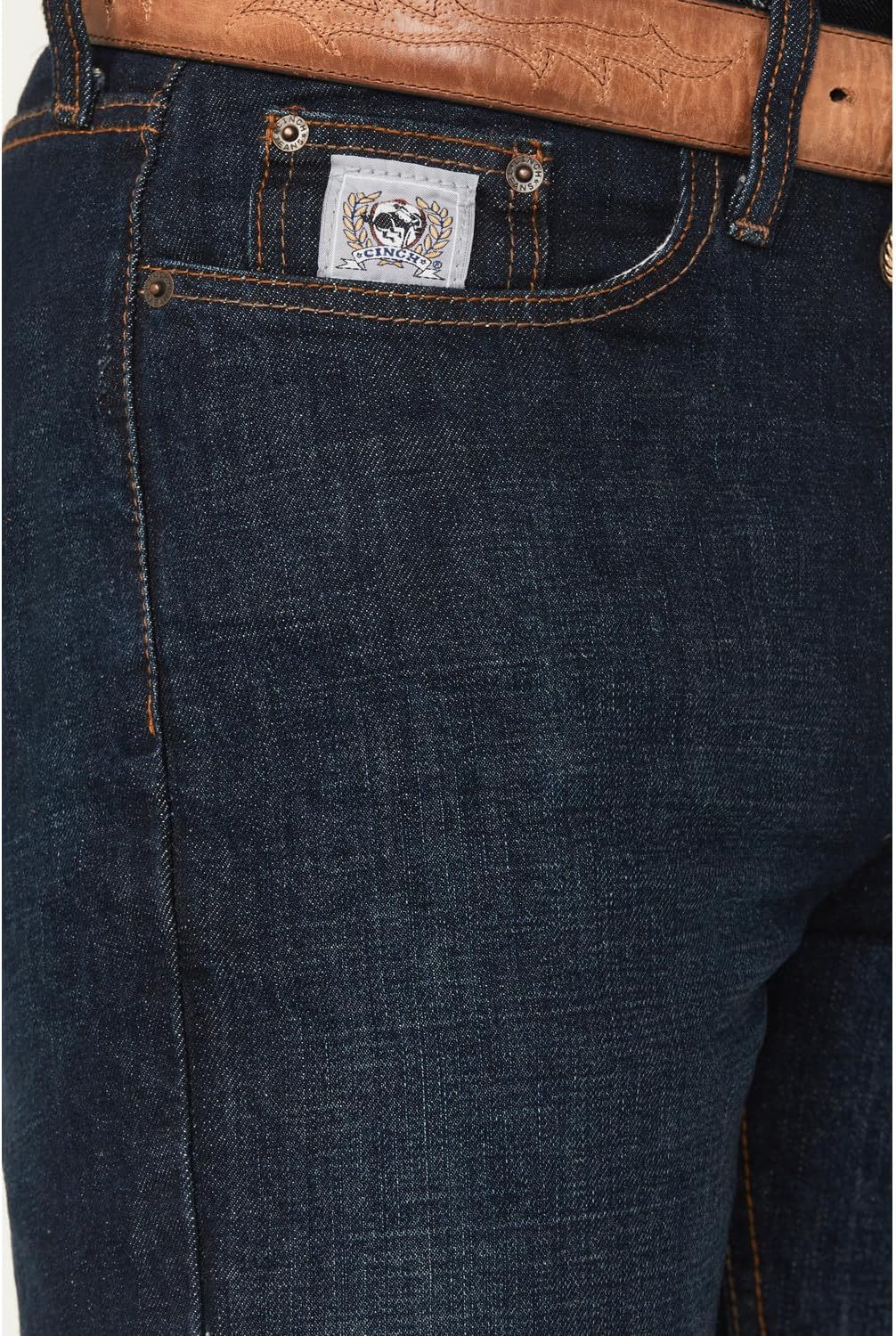 Cinch Silver Label Herren-Jeans, schmale Passform 27W / 38L Performance Dark Stonewash, 27W / 38L Pe