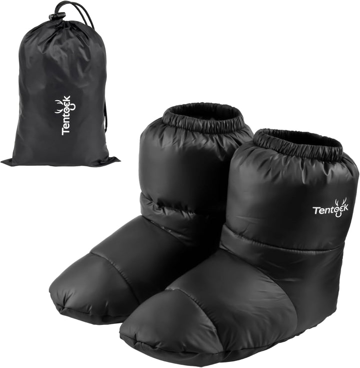 Tentock Winter Hausschuhe Wärmehausschuhe Gänse Daunen Socken Daunen Booties Unisex Thermisch Daunen