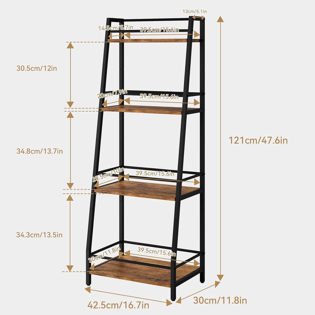 YMYNY 4-Tier Abgestufte Liquor Cabinet Mini Bar, Weinregal Freistehend Boden für Whiskey, Ecke Liquo