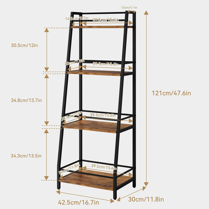YMYNY 4-Tier Abgestufte Liquor Cabinet Mini Bar, Weinregal Freistehend Boden für Whiskey, Ecke Liquo