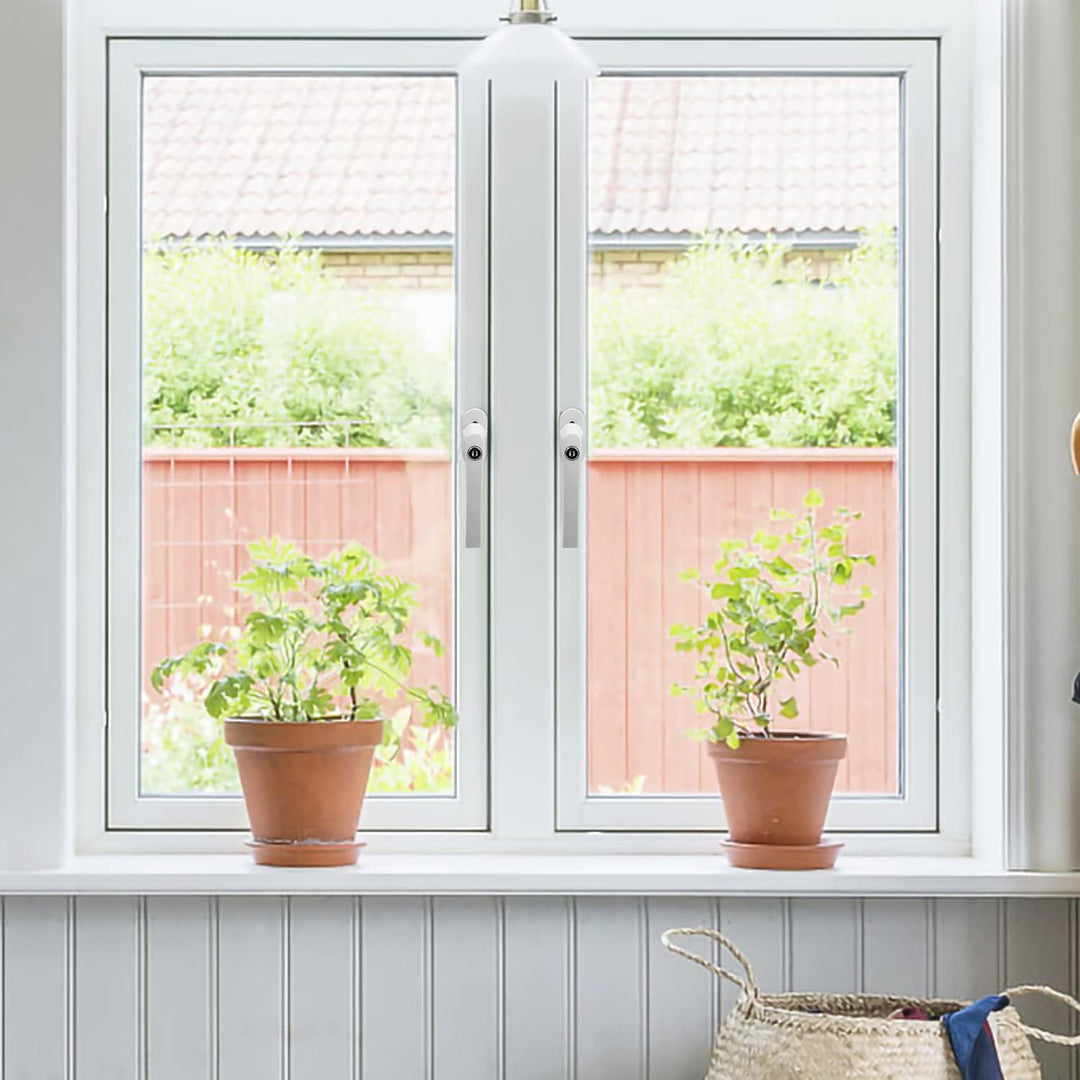 Gimisgu Abschliessbare Fenstergriff Aluminium 16 Stück Fenstergriffe Kindersicherung Fenstersicherun