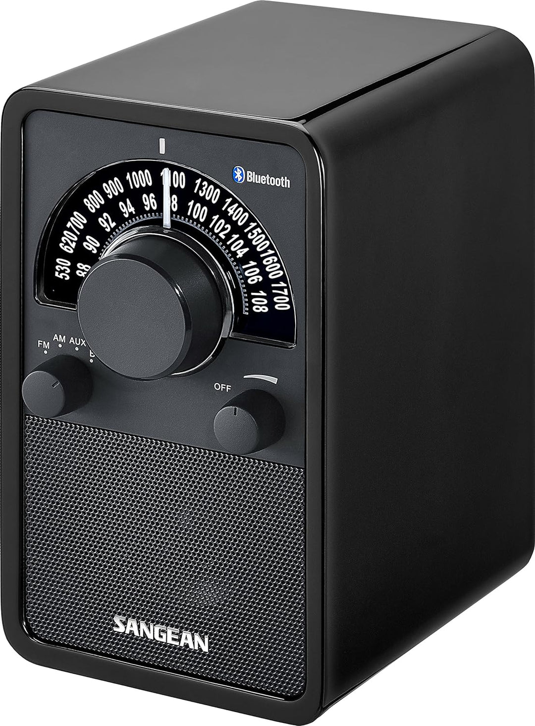 Sangean WR-15BT Retro bluetooth Radio mit AM und FM - Schwarz