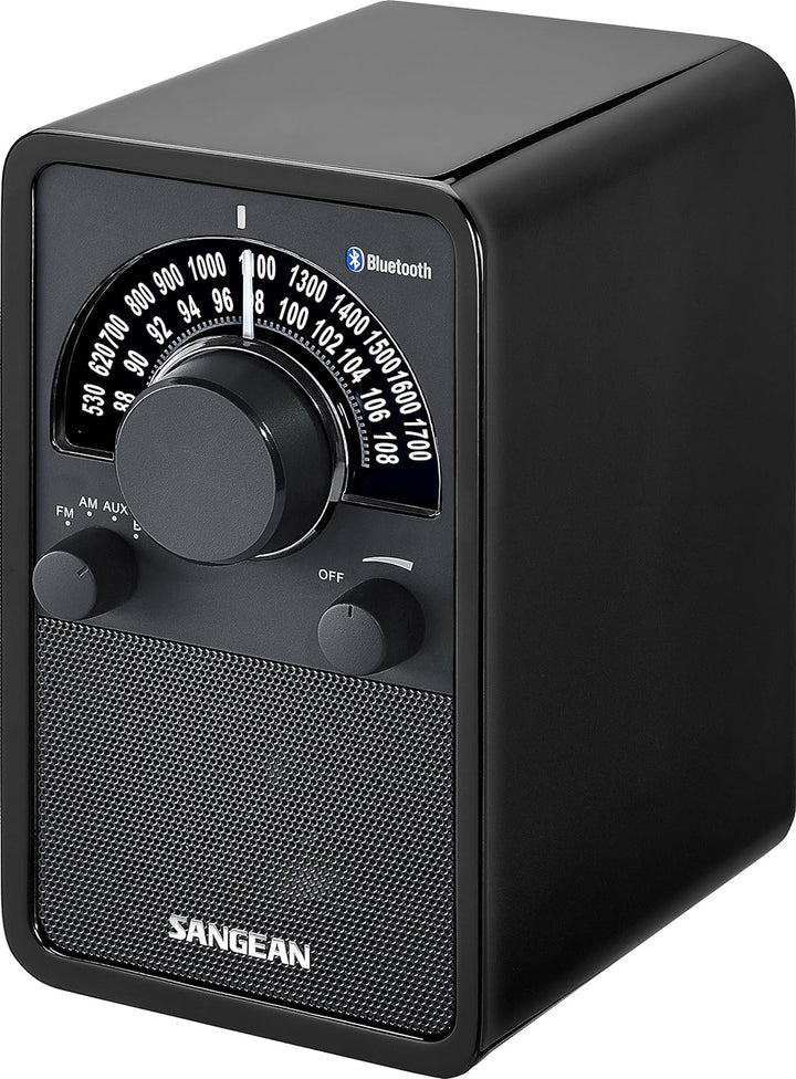 Sangean WR-15BT Retro bluetooth Radio mit AM und FM - Schwarz