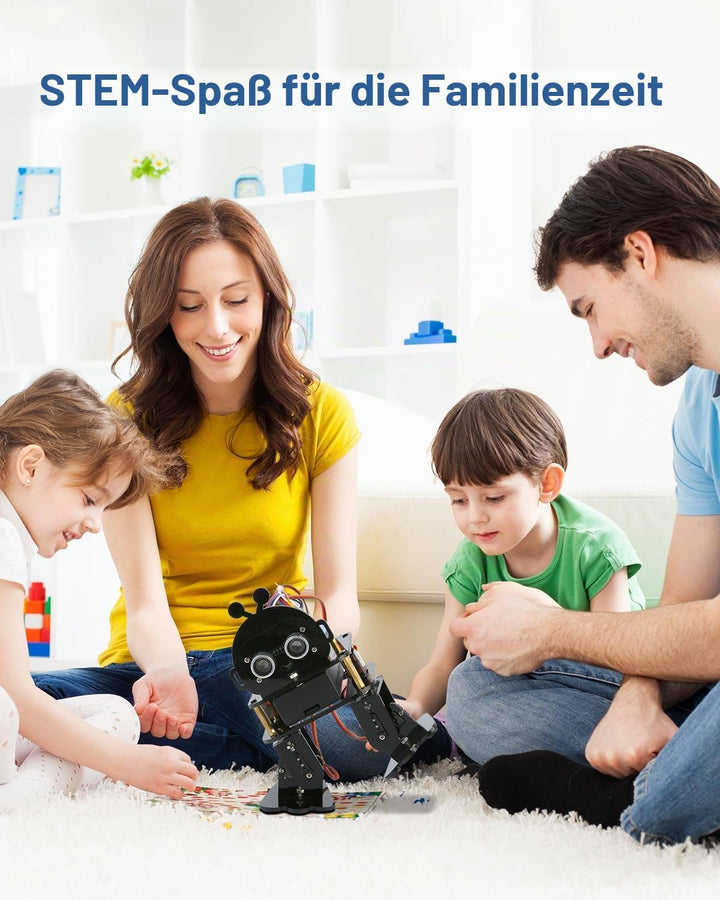 Biped-Roboter-Set, STEM-Spielzeug für Kinder im Alter von 8–12 Jahren, programmierbares Programmier-