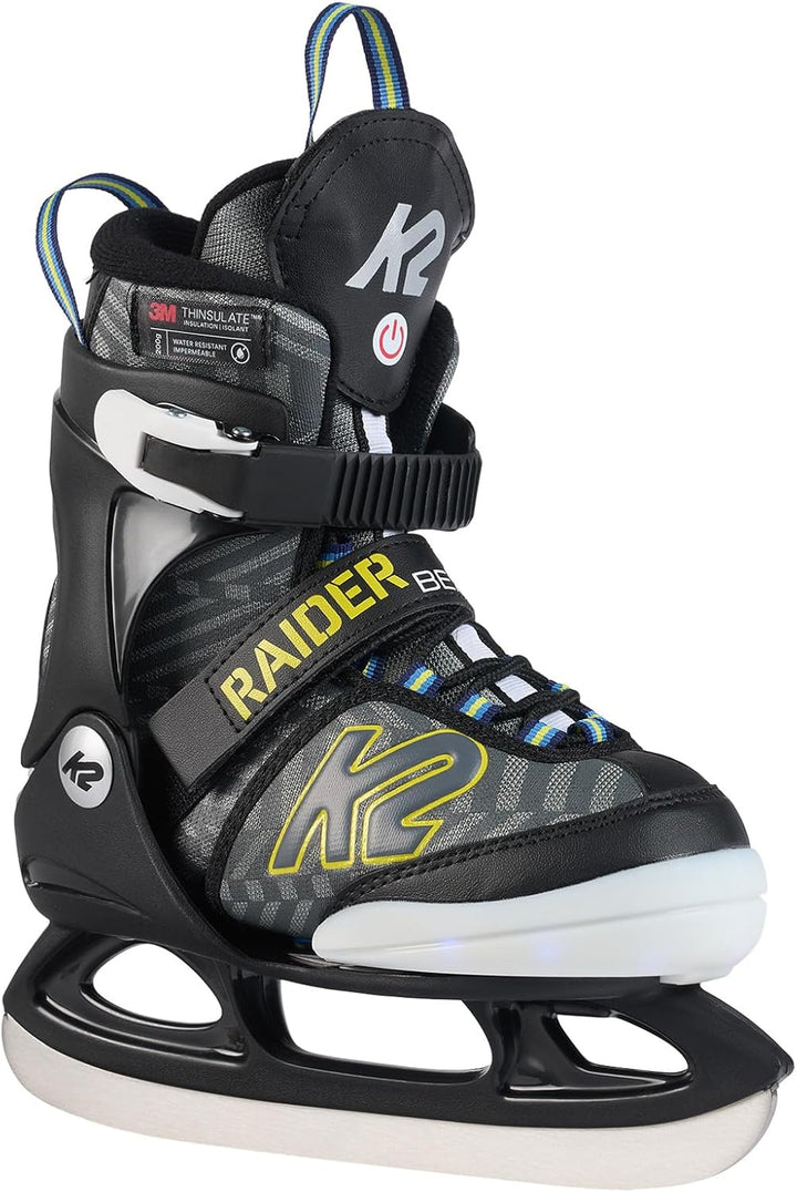 K2 Jungen Raider Beam Schlittschuhe L (EU: 35 - 40 / UK: 3 - 7 / cm: 22 - 25.5 black - anthracite, L
