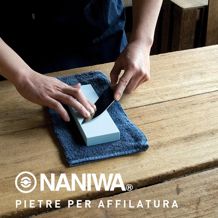 Sanelli Ambrogio, Naniwa Super Stone, professioneller Messerschärfer, mittlere Körnung #800, ideal z