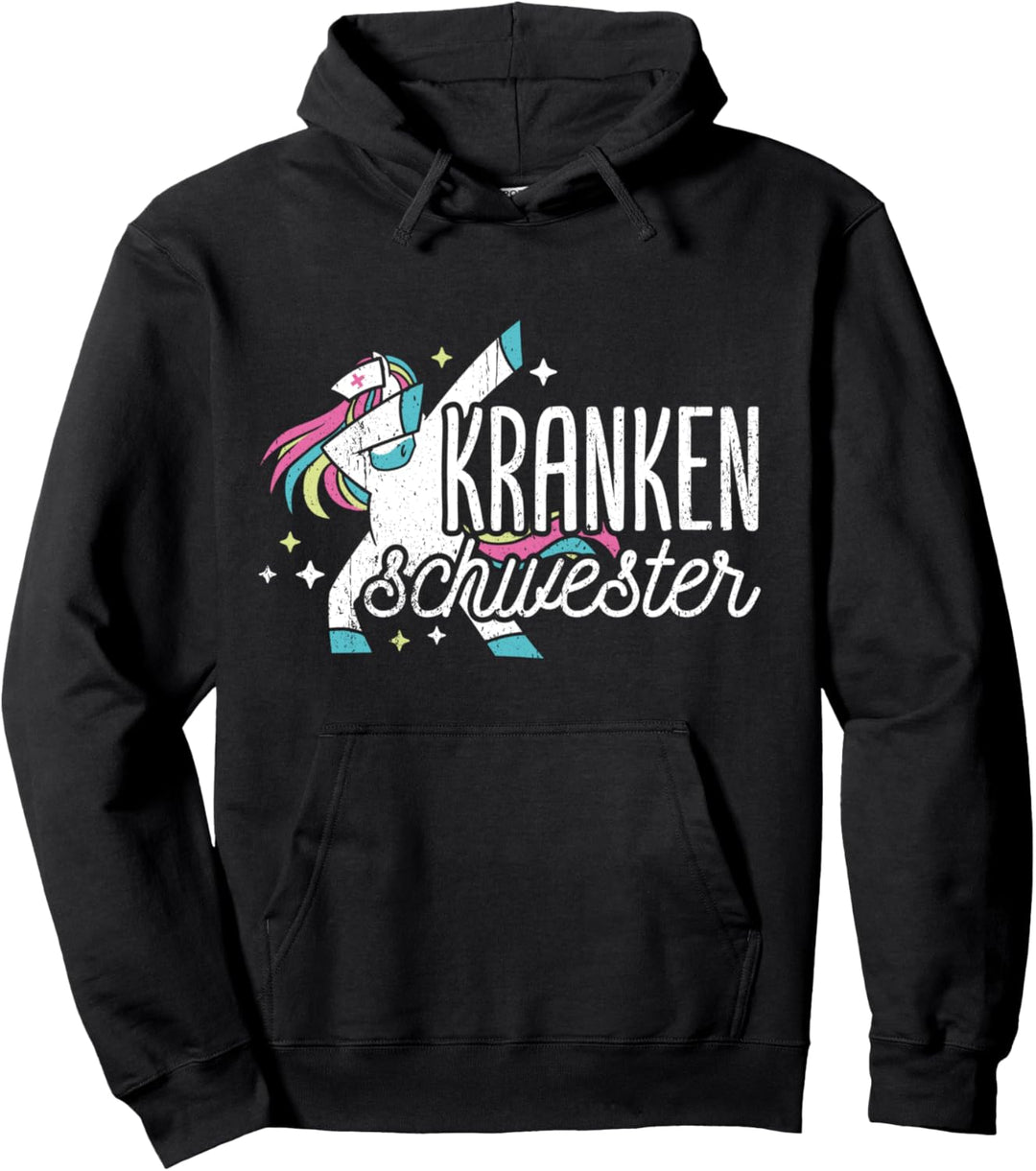 Dabbing Einhorn Krankenschwester Pflegerin Pullover Hoodie