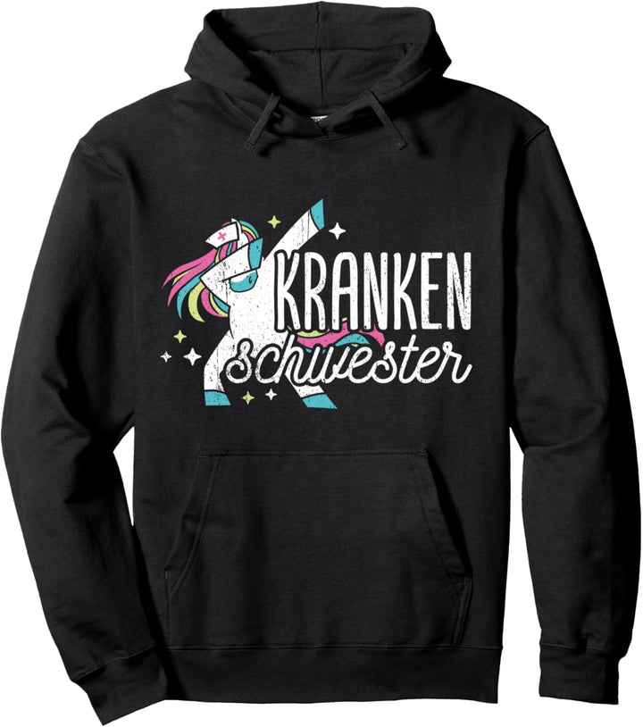 Dabbing Einhorn Krankenschwester Pflegerin Pullover Hoodie