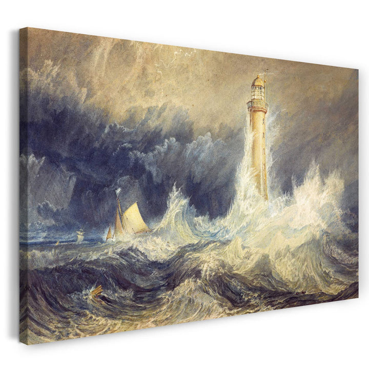 Printed Paintings Leinwand (100x70cm): William Turner - Bell Rock Lighthouse 100x70 cm, 100x70 cm