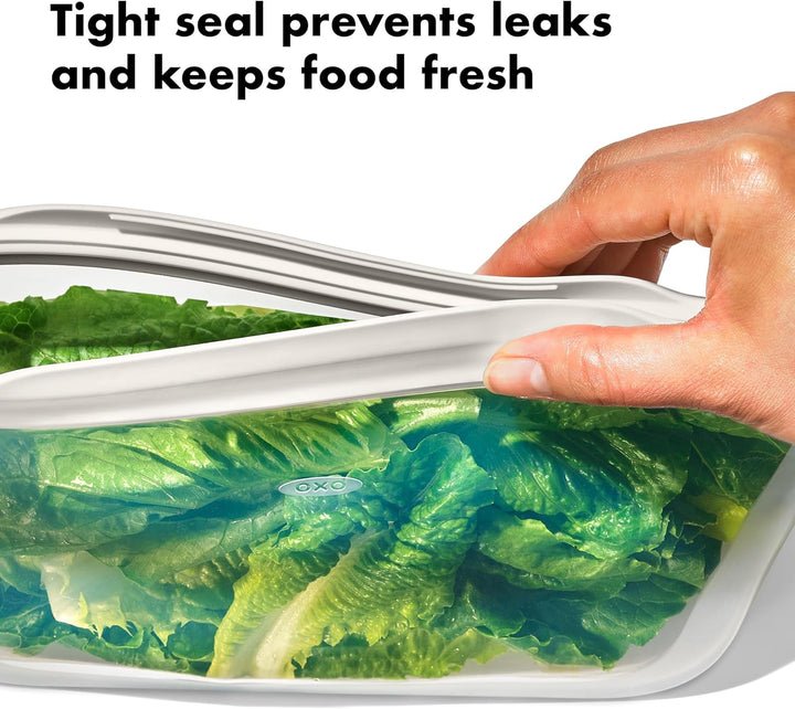 OXO Good Grips wiederverwendbarer Silikon-Beutel – Stand-Up Halbe Gallone (1,9 l) - Lagoon Lagoon St