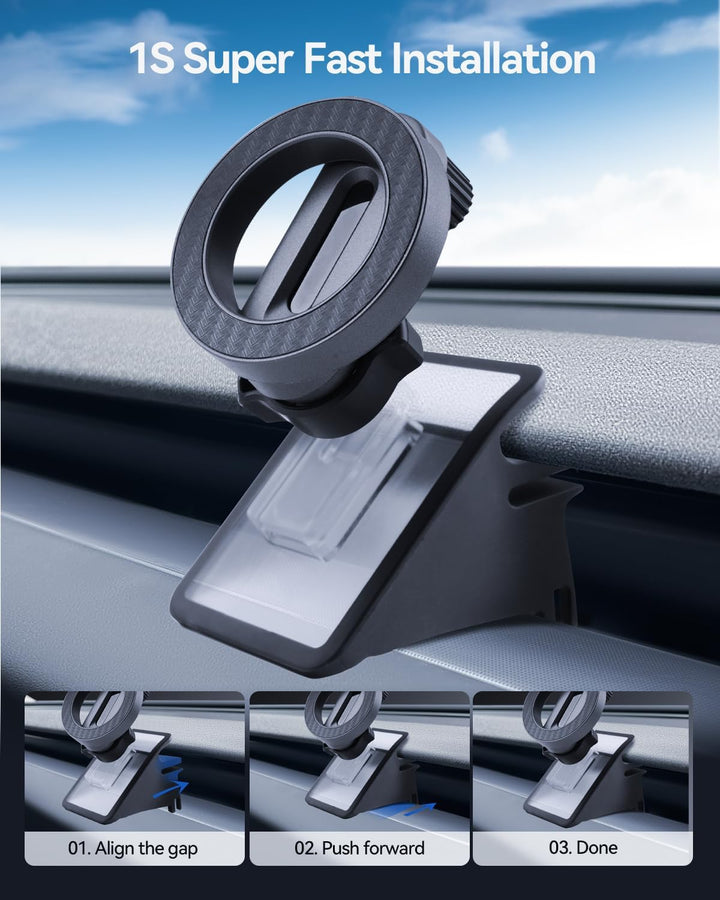 Handyhalterung für Tesla Model Y 2025-2026 Juniper und Model 3 2024-2026 Magnet Handyhalter Auto Mag