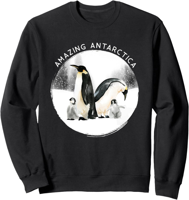 Aquarell Pinguine Antarktis Sweatshirt