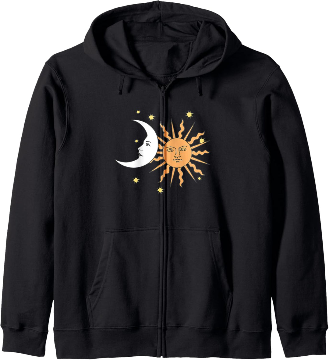 Moon Sun And Stars Kapuzenjacke