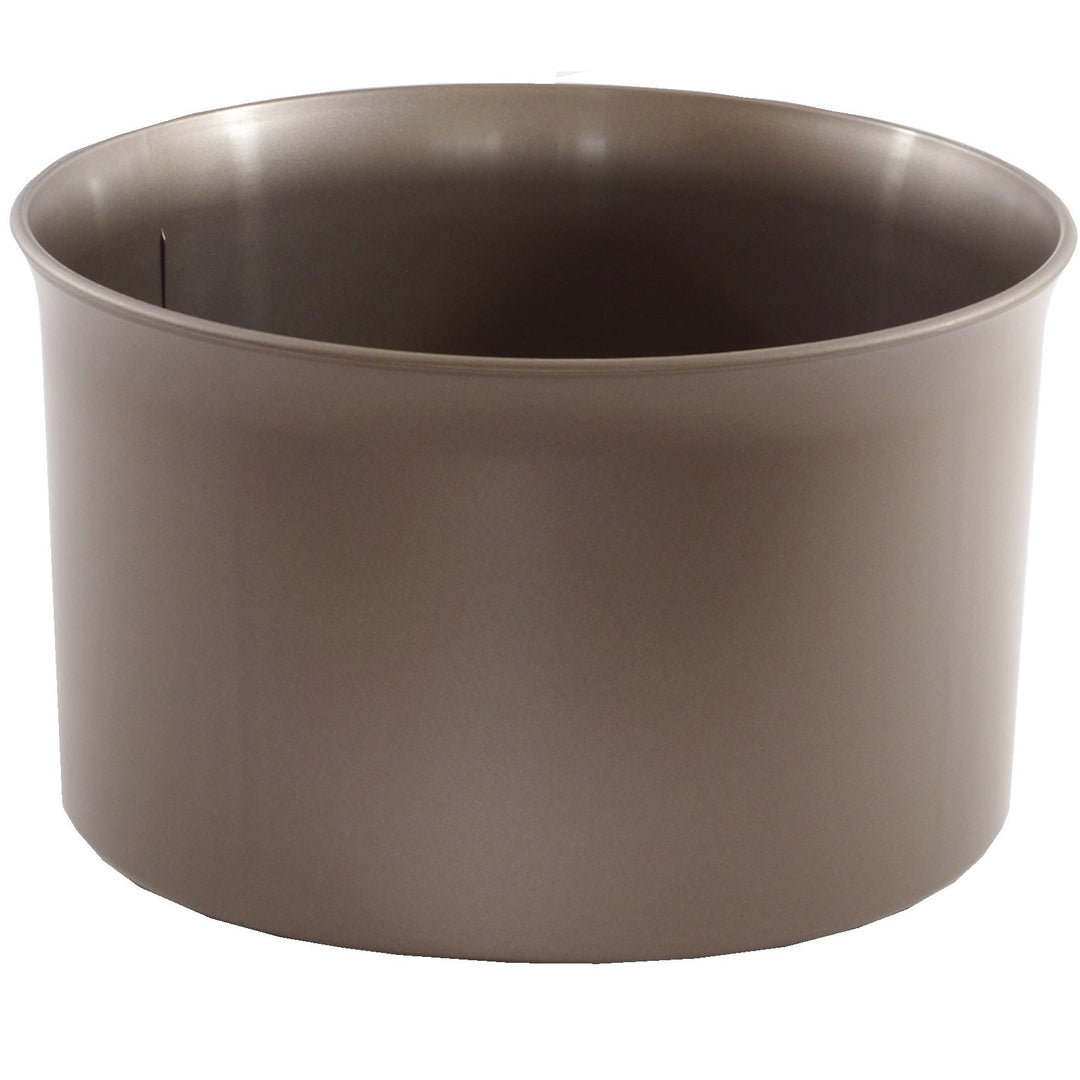 Leni Kunststoff Hydro Blumenkübel Atlas 32/19 dunkelsilber Ø 36 cm H 21,5 cm