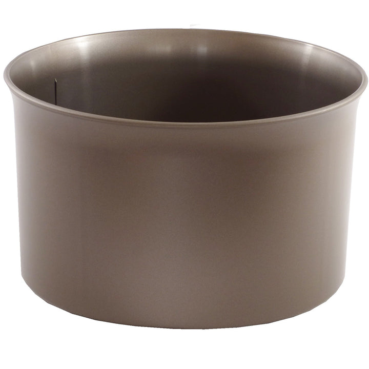 Leni Kunststoff Hydro Blumenkübel Atlas 32/19 dunkelsilber Ø 36 cm H 21,5 cm