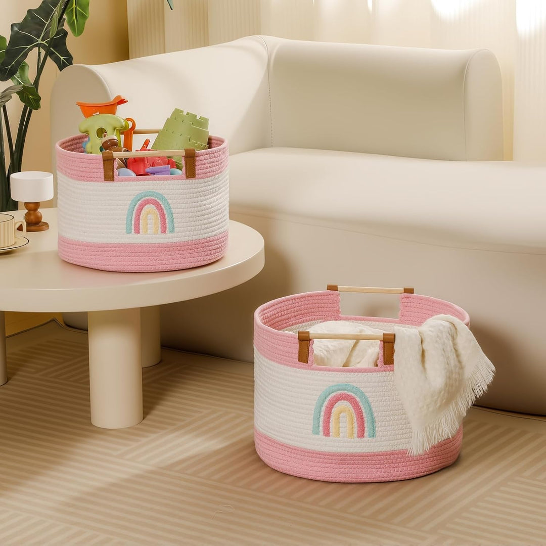 Spielzeug-Aufbewahrungsbox/-korb für Kinder, Kuscheltier-Aufbewahrungskorb für Decken, Körbe fürs Wo