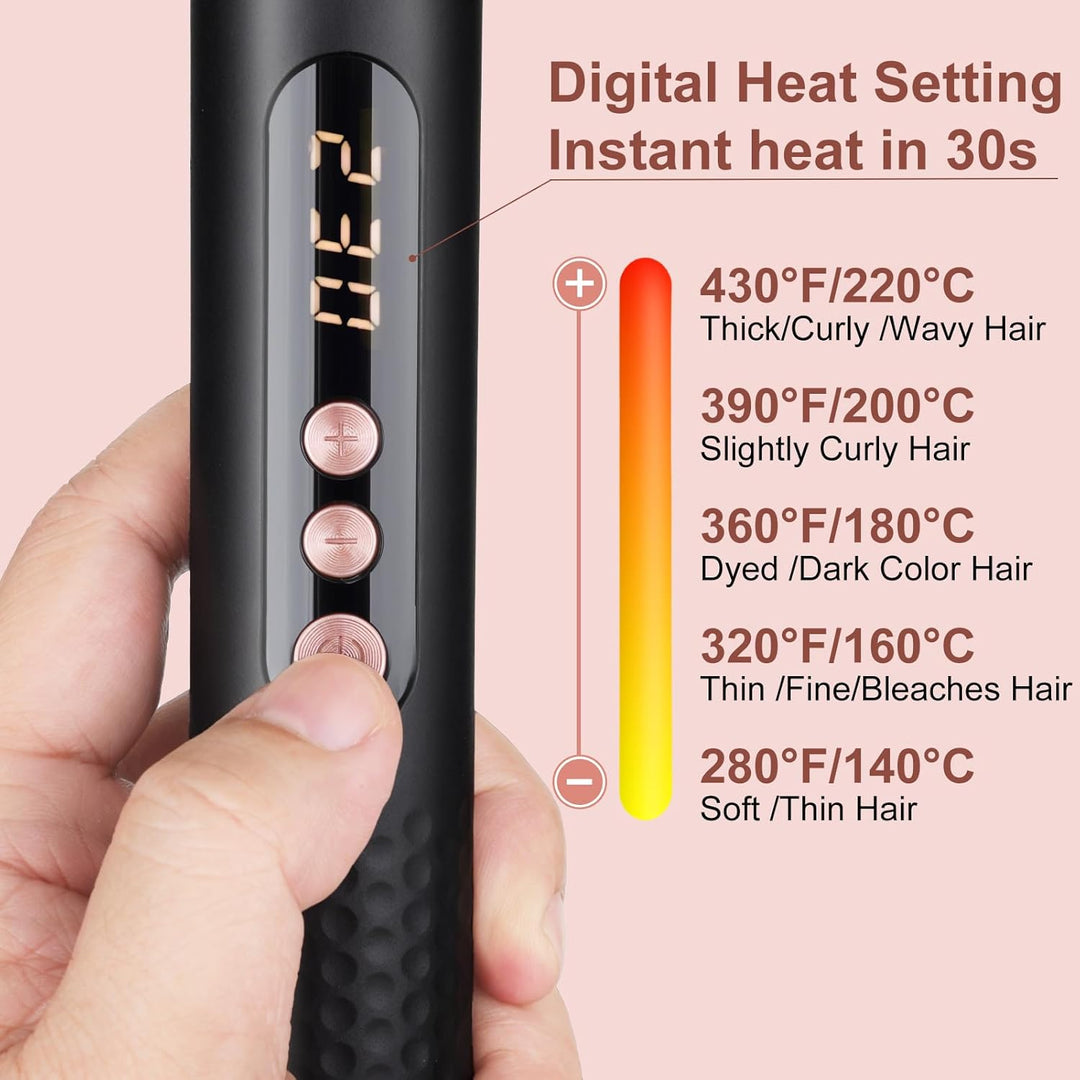 Lockenstab 3 in 1, Lockenstäbe Curling Iron Set mit 3 austauschbaren Keramik Lockenstab 9-32mm für G